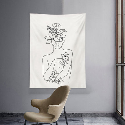 Wall Tapestry Bedroom Bedside Decoration Background Hanging Living Room Art