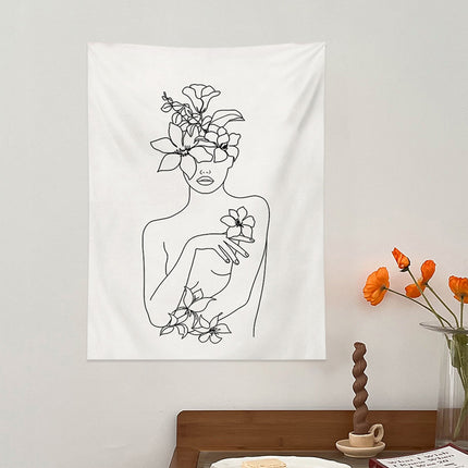 Wall Tapestry Bedroom Bedside Decoration Background Hanging Living Room Art