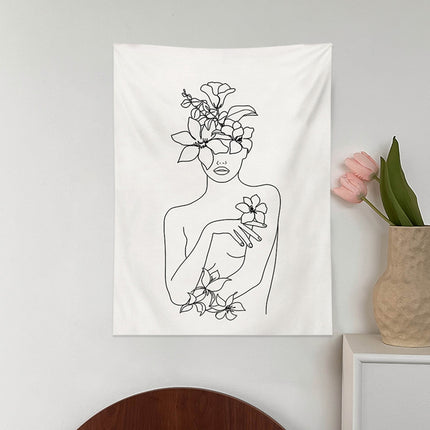 Wall Tapestry Bedroom Bedside Decoration Background Hanging Living Room Art