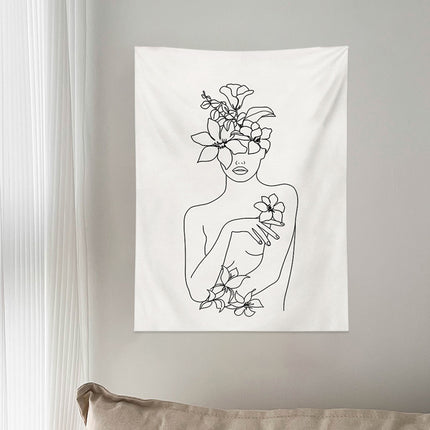 Wall Tapestry Bedroom Bedside Decoration Background Hanging Living Room Art