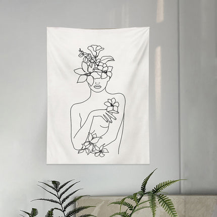 Wall Tapestry Bedroom Bedside Decoration Background Hanging Living Room Art