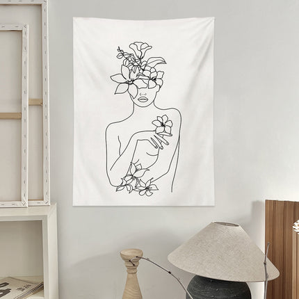 Wall Tapestry Bedroom Bedside Decoration Background Hanging Living Room Art