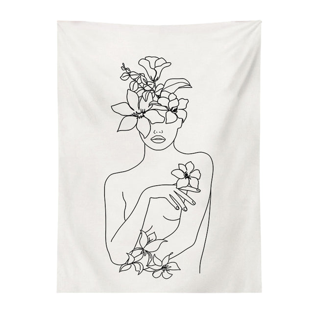 Wall Tapestry Bedroom Bedside Decoration Background Hanging Living Room Art