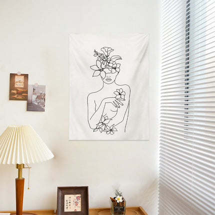 Wall Tapestry Bedroom Bedside Decoration Background Hanging Living Room Art