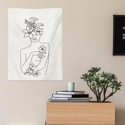 Wall Tapestry Bedroom Bedside Decoration Background Hanging Living Room Art