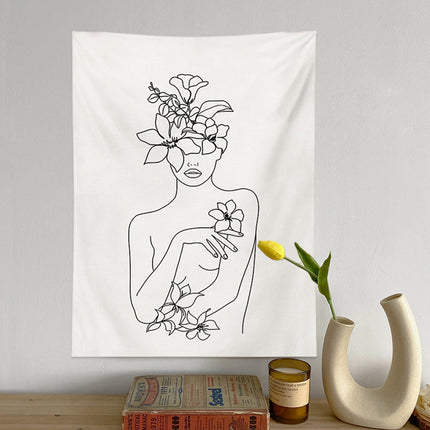 Wall Tapestry Bedroom Bedside Decoration Background Hanging Living Room Art