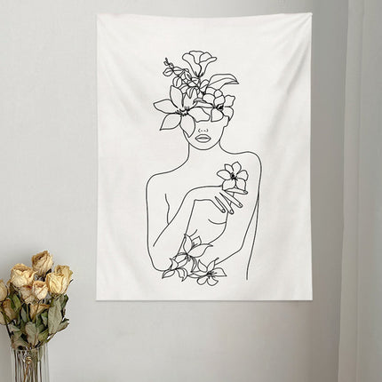 Wall Tapestry Bedroom Bedside Decoration Background Hanging Living Room Art