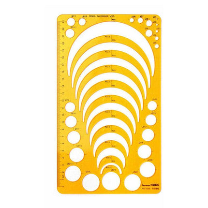 Drafting Circle Template Radius Drawing Stencil Useful Technical Tool Artist Arc - Aimall