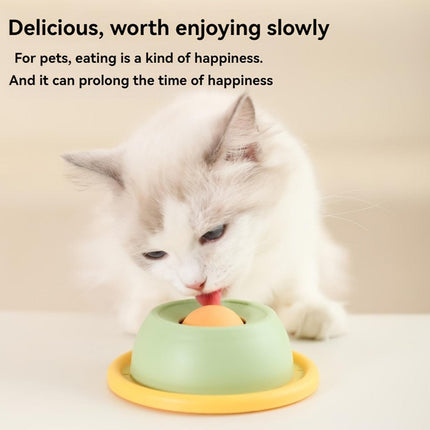 Cat Lick Toys Slow Food Tray Tease Interactive Cat Toy for Eating and Fun