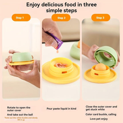 Cat Lick Toys Slow Food Tray Tease Interactive Cat Toy for Eating and Fun