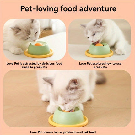 Cat Lick Toys Slow Food Tray Tease Interactive Cat Toy for Eating and Fun