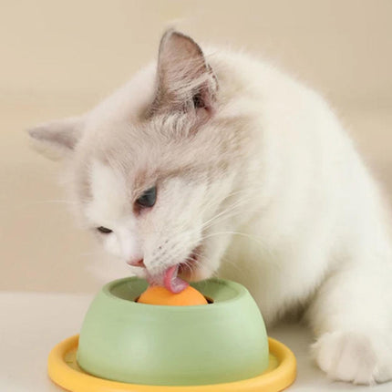 Cat Lick Toys Slow Food Tray Tease Interactive Cat Toy for Eating and Fun