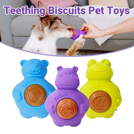 Teething Biscuits Dog Toys Bite Resistant Chew Treats for Puppies and Small Dogs