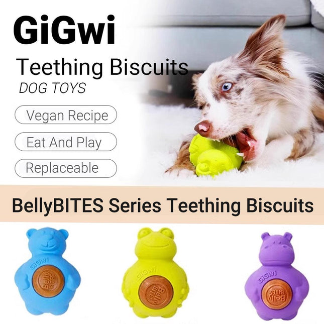 Teething Biscuits Dog Toys Bite Resistant Chew Treats for Puppies and Small Dogs