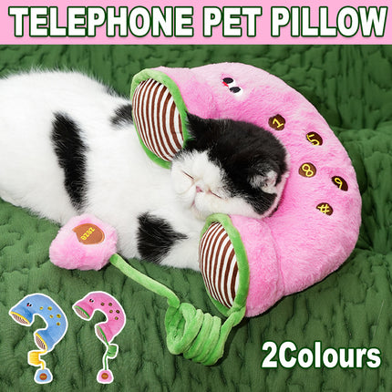 Telephone Shape Pet Pillow Cushion Durable Soft High-Quality for Dogs Cats Use