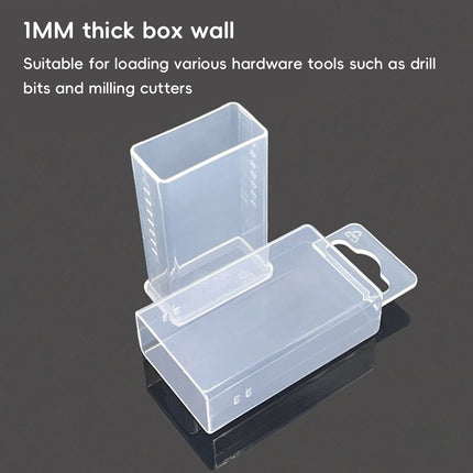 20PCS Mini Transparent Storage Box Telescopic Multi Purpose Clear Home Office