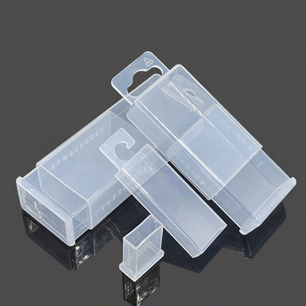 20PCS Mini Transparent Storage Box Telescopic Multi Purpose Clear Home Office
