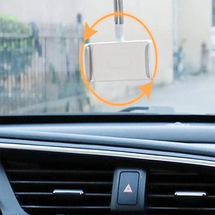 Telescopic Car Mobile Phone Holder- Phone Holder Rearview Mirror Front Seat Snap - Aimall