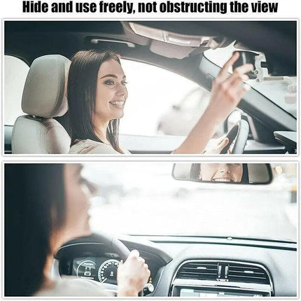 Telescopic Car Mobile Phone Holder- Phone Holder Rearview Mirror Front Seat Snap - Aimall