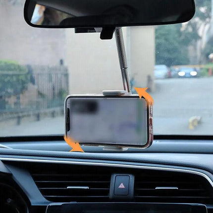 Telescopic Car Mobile Phone Holder- Phone Holder Rearview Mirror Front Seat Snap - Aimall