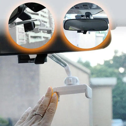 Telescopic Car Mobile Phone Holder- Phone Holder Rearview Mirror Front Seat Snap - Aimall