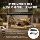 H12 Dual Sliding Lid Acrylic Reptile Breeding Box Small
