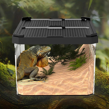 H12 Dual Sliding Lid Acrylic Reptile Breeding Box Small