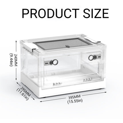 Foldable Hamster Breeding Box Transparent Small Pet Viewing House Indoor Habitat