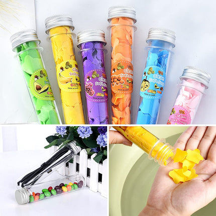 125PCS 45ml Clear Cylinder Test Tube with Lid Bottle Small Storage Container