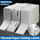 10000 Sheets Thermal Paper Foldable Labels Multipurpose Self Adhesive HighQuality