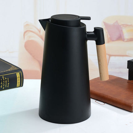 2PCS 1000ml Large Capacity Coffee Pot with Handle Thermal Durable Sealing Lid