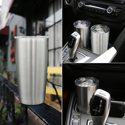 Double Wall Stainless Steel Insulated Coffee Tea Beer Travel Mug Home Office Cup