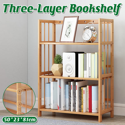 Simple Bookshelf Floor Rack for Home Office Living Room Assembly Students
