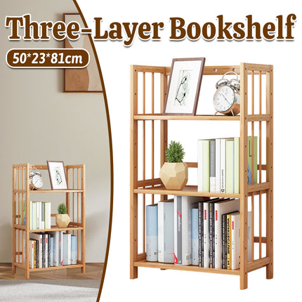 Simple Bookshelf Floor Rack for Home Office Living Room Assembly Students