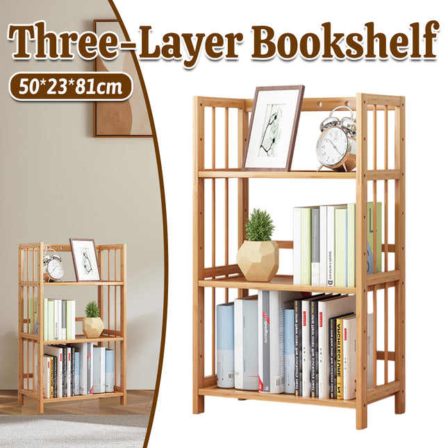 Simple Bookshelf Floor Rack for Home Office Living Room Assembly Students