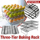 3-Tier Cake Stand Foldable Carbon Steel for Baking Display Party Dessert Serving
