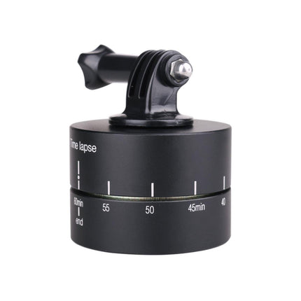 Action Camera 360° Rotating 60/120min Time Lapse Timer Tripod Head Adapter Gopro