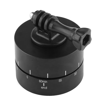 Action Camera 360° Rotating 60/120min Time Lapse Timer Tripod Head Adapter Gopro