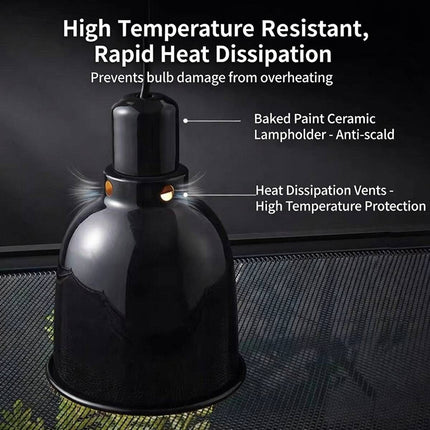 Timed Reptile Heat and UVB Basking Lamp for Turtle Lizard Bearded Dragon Tank