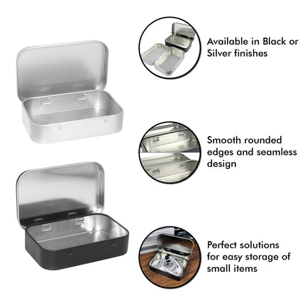 20PCS Connected Flip Top Tin Box Small Item Storage Case For Craft Jewelry Use