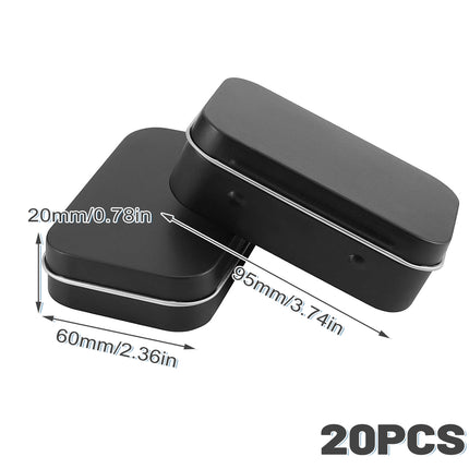 20PCS Connected Flip Top Tin Box Small Item Storage Case For Craft Jewelry Use