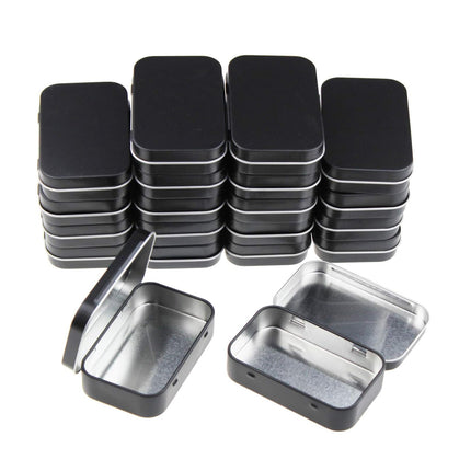 20PCS Connected Flip Top Tin Box Small Item Storage Case For Craft Jewelry Use