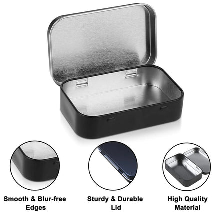 20PCS Connected Flip Top Tin Box Small Item Storage Case For Craft Jewelry Use