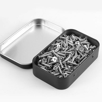 20PCS Connected Flip Top Tin Box Small Item Storage Case For Craft Jewelry Use