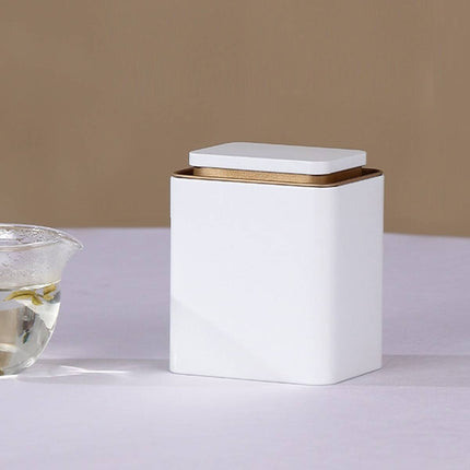 Metal Storage Tin Box Set Square Containers with Lid 5 Pack 2 Sizes