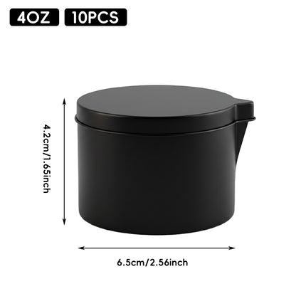 10Pcs Pour Spout Candle Tin Can 40oz For Soy Wax Melts Storage Craft Gift Use