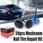 Mushroom Nail Tyre Repair Kit 24PCS Car Motorbike Puncture Plug Tubeless Emergency