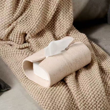 Natural Marble Tissue Box Travertine Wabi Sabi Living Room Tea Room Decor