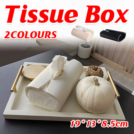 Natural Marble Tissue Box Travertine Wabi Sabi Living Room Tea Room Decor