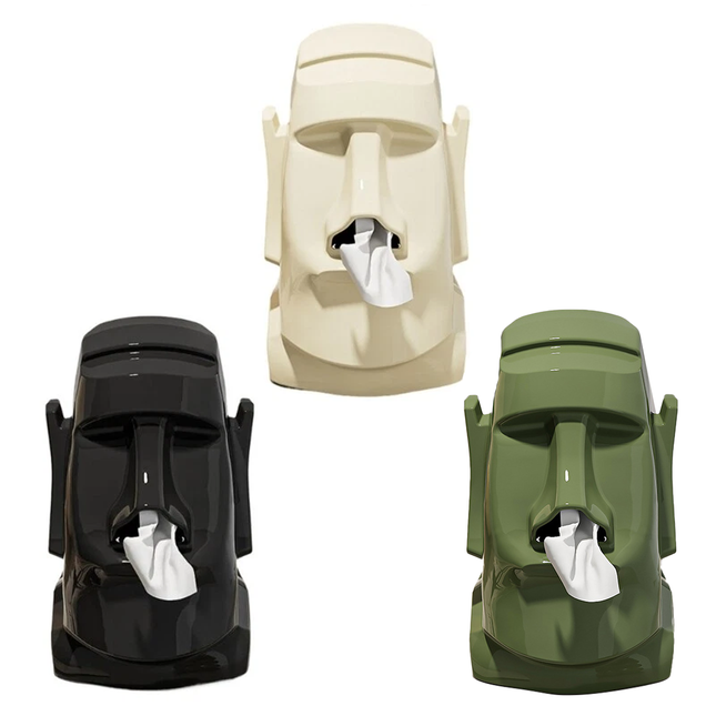 Statue Eyeglass Holder 3 in 1 Paper Towel Box Headphone Bracket Table Household